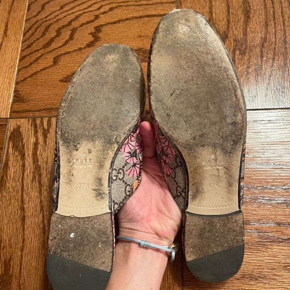 Gucci Tiger Print Mules - Size 37.5/US 7.5 - Picture 4 of 5